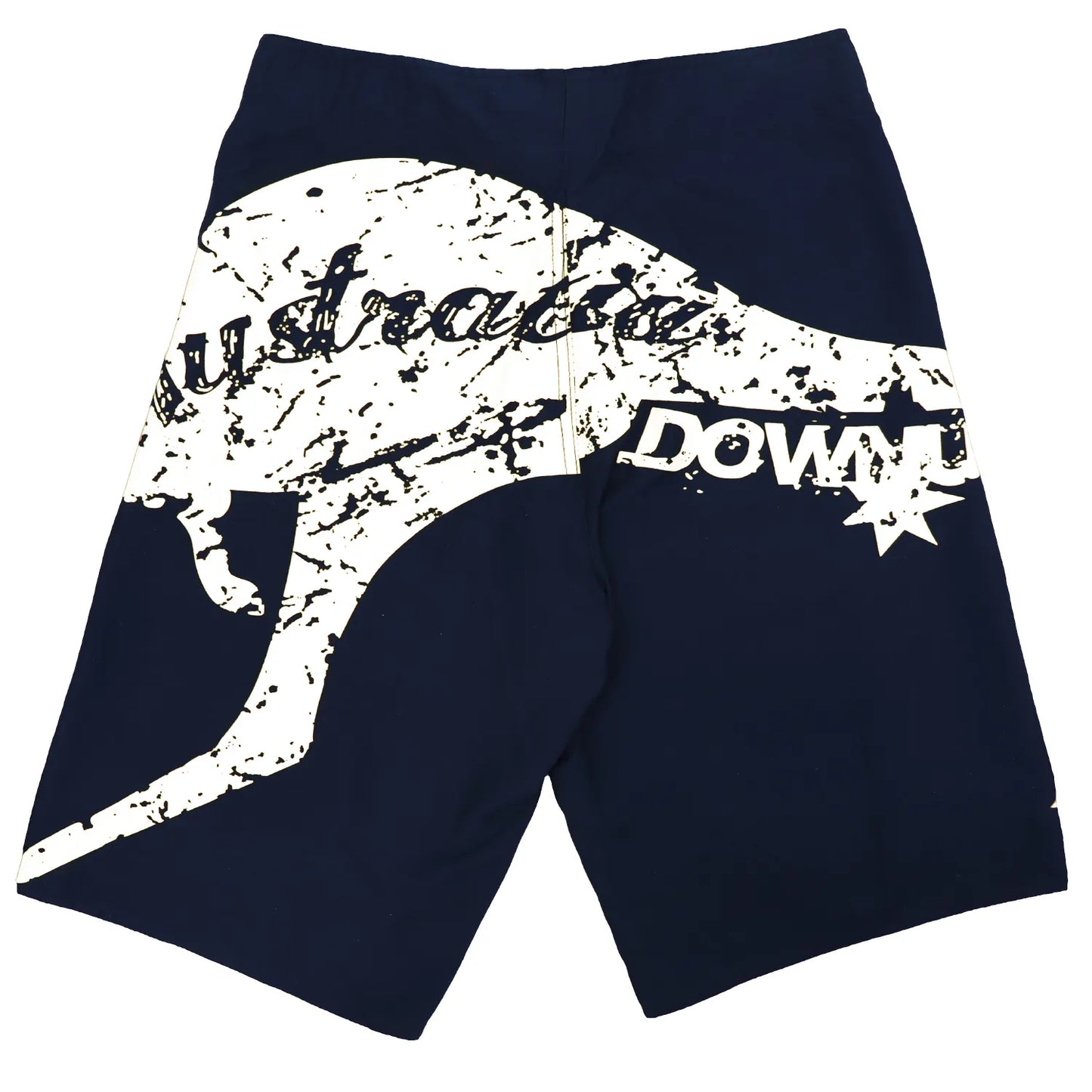 Men's Adult Board Shorts Australia Day Kangaroo Down Under Souvenir Beach Wear, Navy/Yellow, 2XL - Image 7