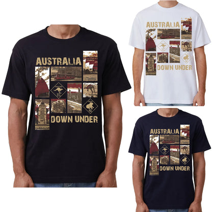 100% Cotton Australia Down Under Souvenir T-Shirt Unisex Adult Iconic Tee Top, Black, L - Image 2