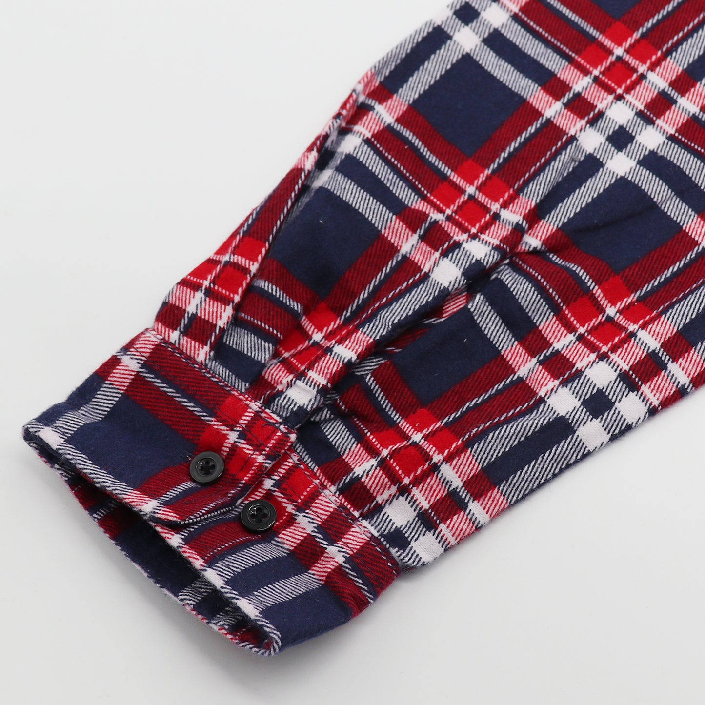 Men's 100% Cotton Flannelette Shirt Long Sleeve Plaid Check Flannel w Pockets, Heritage Red Plaid, L - Image 6