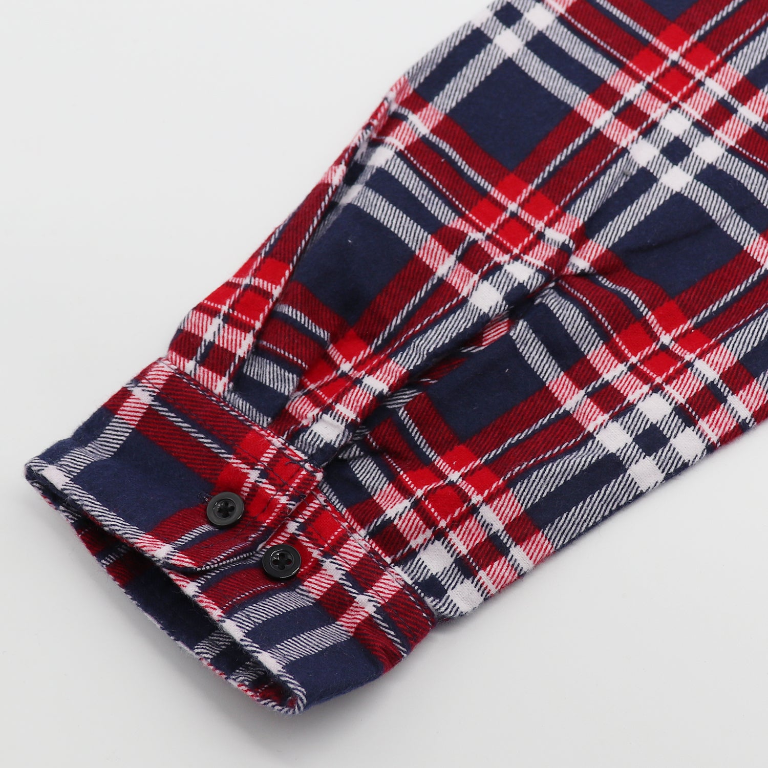 Men's 100% Cotton Flannelette Shirt Long Sleeve Plaid Check Flannel w Pockets, Heritage Red Plaid, L - Image 6
