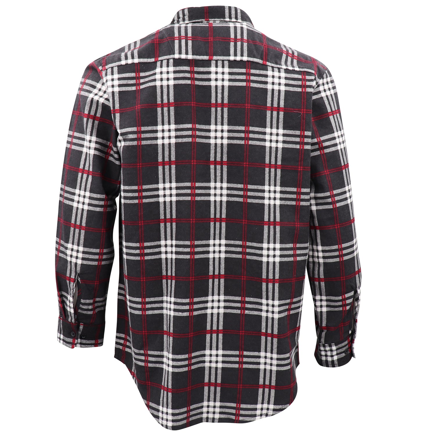 Men's 100% Cotton Flannelette Shirt Long Sleeve Plaid Check Flannel w Pockets, Shadow Glen Plaid, M - Image 3