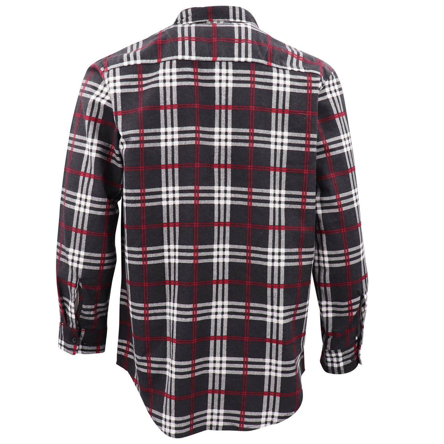 Men's 100% Cotton Flannelette Shirt Long Sleeve Plaid Check Flannel w Pockets, Shadow Glen Plaid, 2XL - Image 3