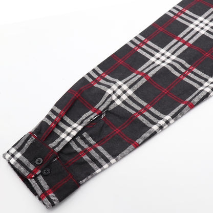 Men's 100% Cotton Flannelette Shirt Long Sleeve Plaid Check Flannel w Pockets, Shadow Glen Plaid, 2XL - Image 6