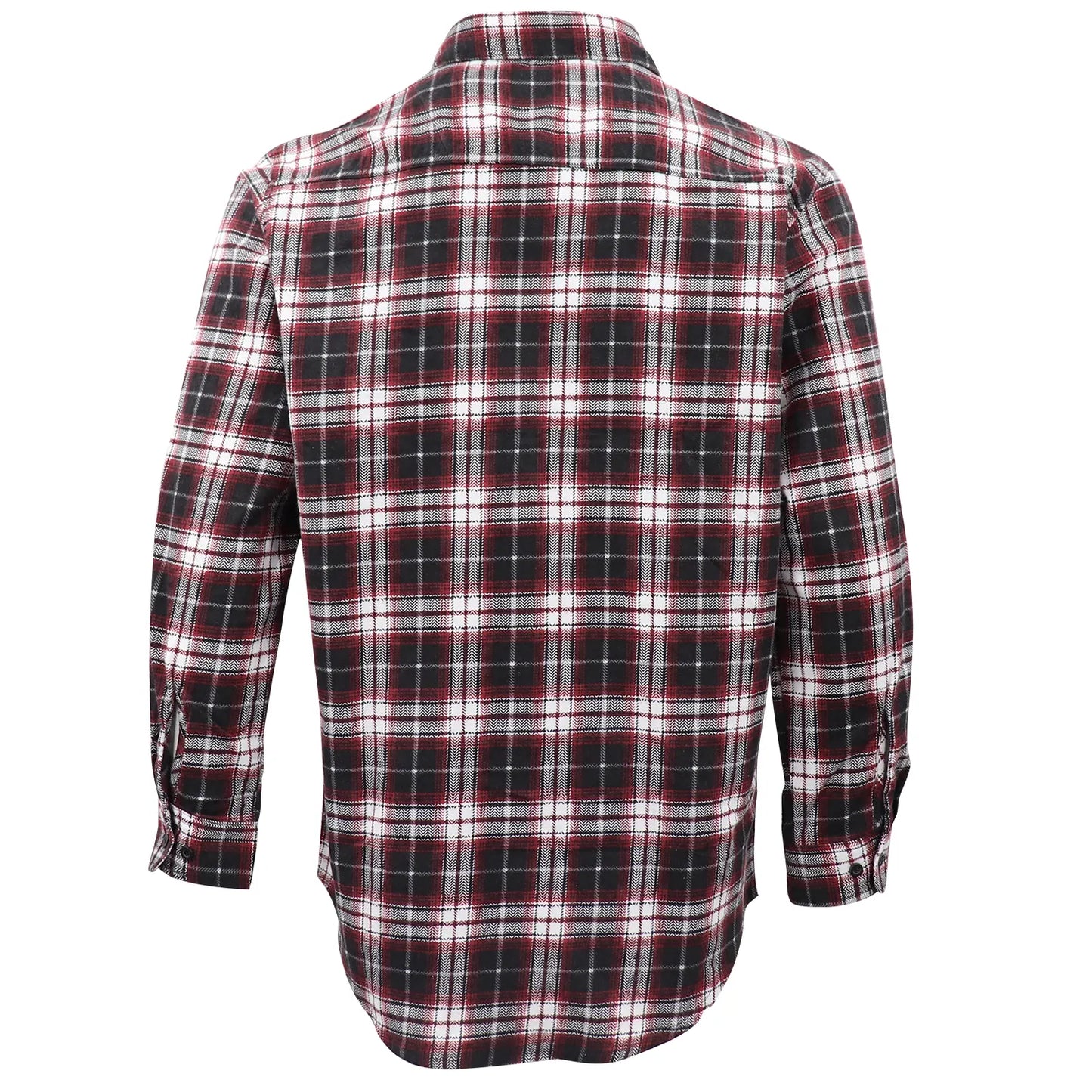 Men's 100% Cotton Flannelette Shirt Long Sleeve Plaid Check Flannel w Pockets, Vintage Ash Plaid, M - Image 3