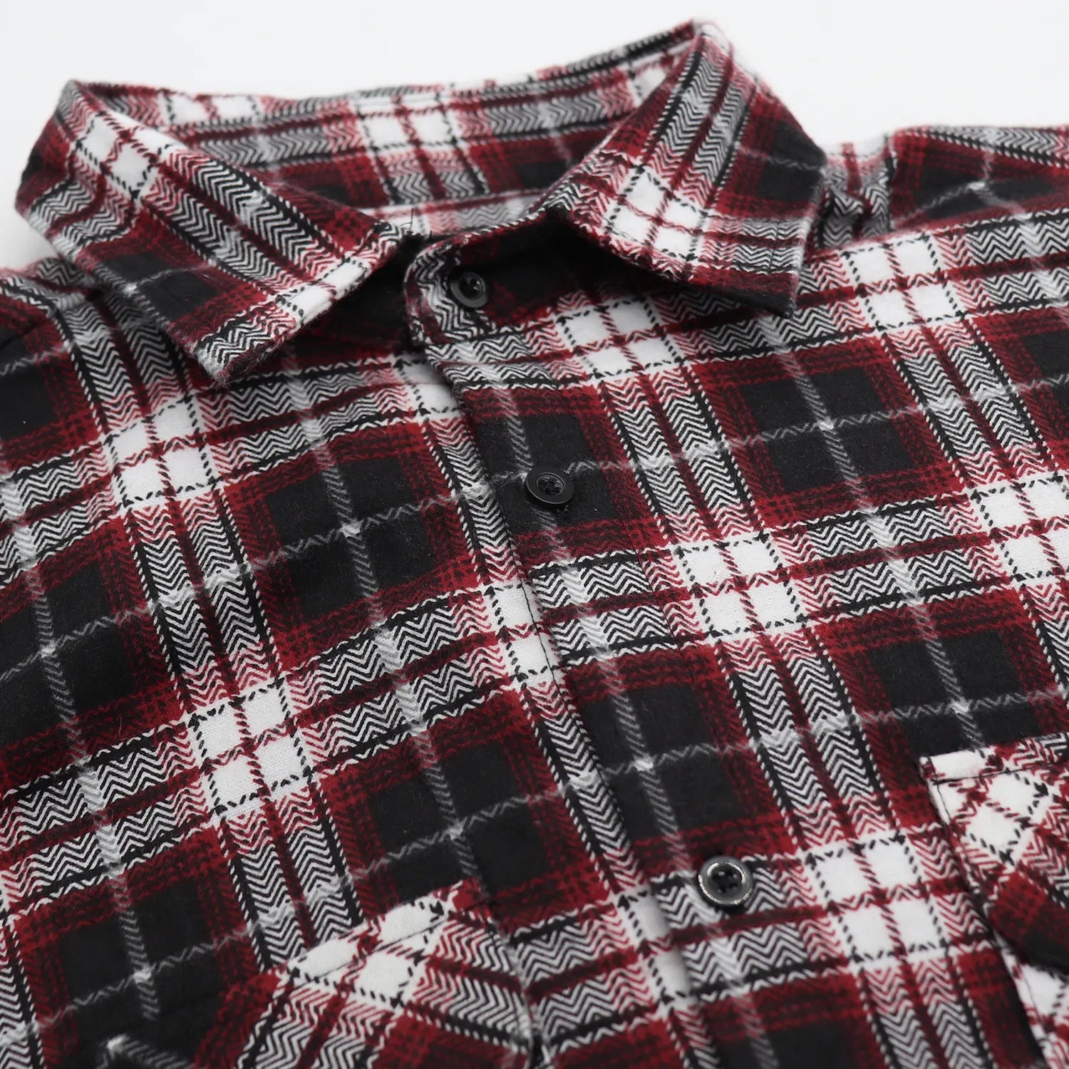 Men's 100% Cotton Flannelette Shirt Long Sleeve Plaid Check Flannel w Pockets, Vintage Ash Plaid, M - Image 4