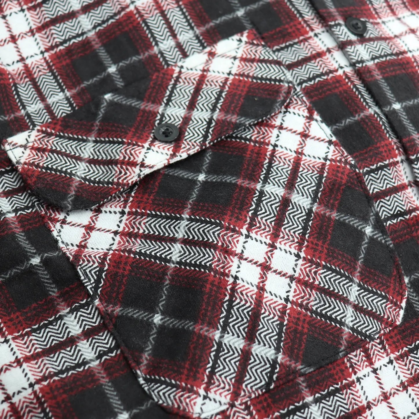 Men's 100% Cotton Flannelette Shirt Long Sleeve Plaid Check Flannel w Pockets, Vintage Ash Plaid, M - Image 5