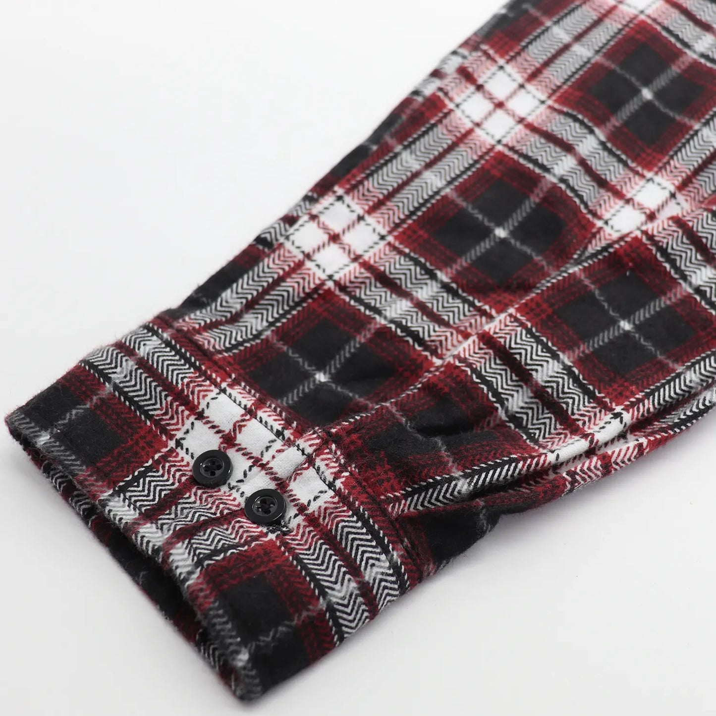 Men's 100% Cotton Flannelette Shirt Long Sleeve Plaid Check Flannel w Pockets, Vintage Ash Plaid, M - Image 6