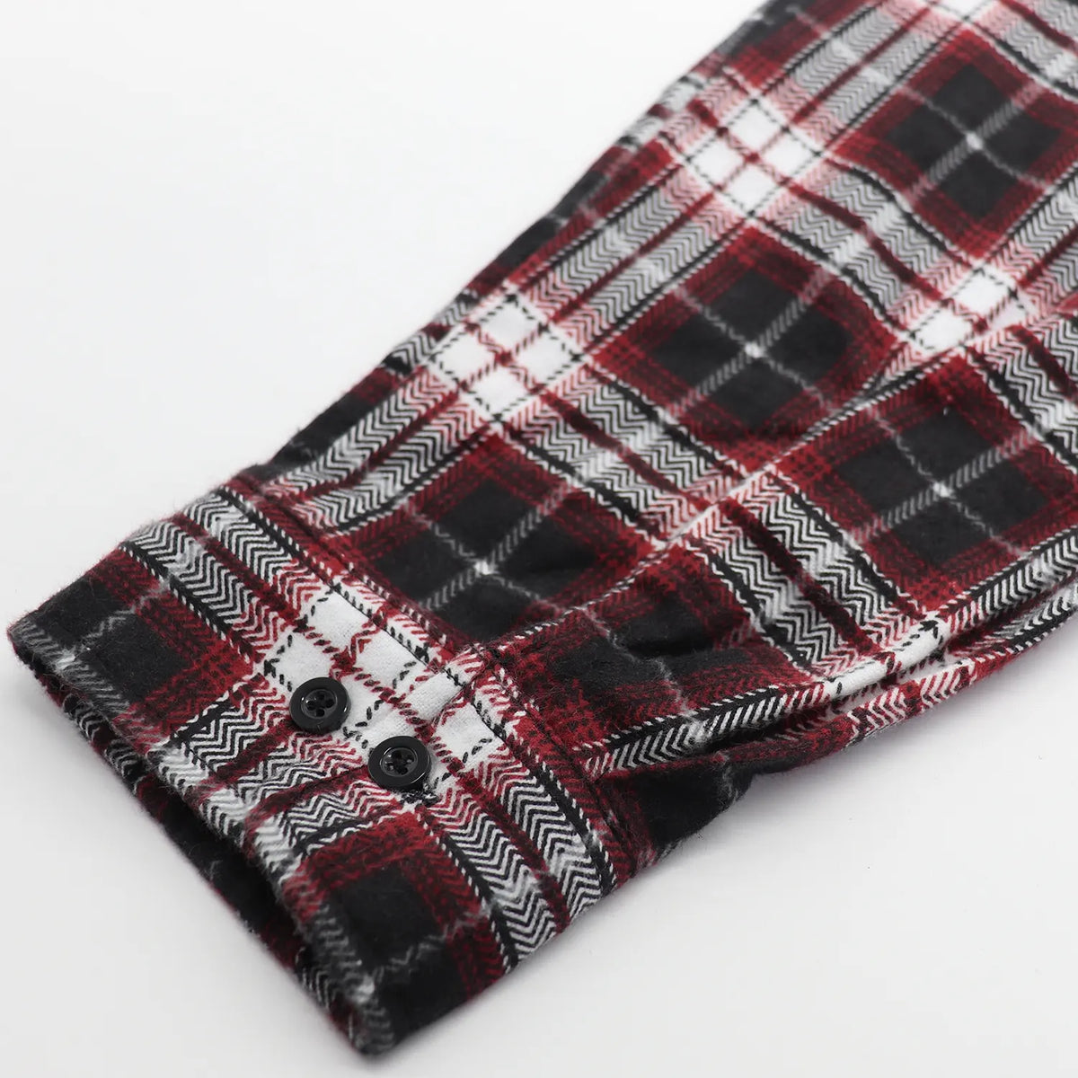 Men's 100% Cotton Flannelette Shirt Long Sleeve Plaid Check Flannel w Pockets, Vintage Ash Plaid, M - Image 6