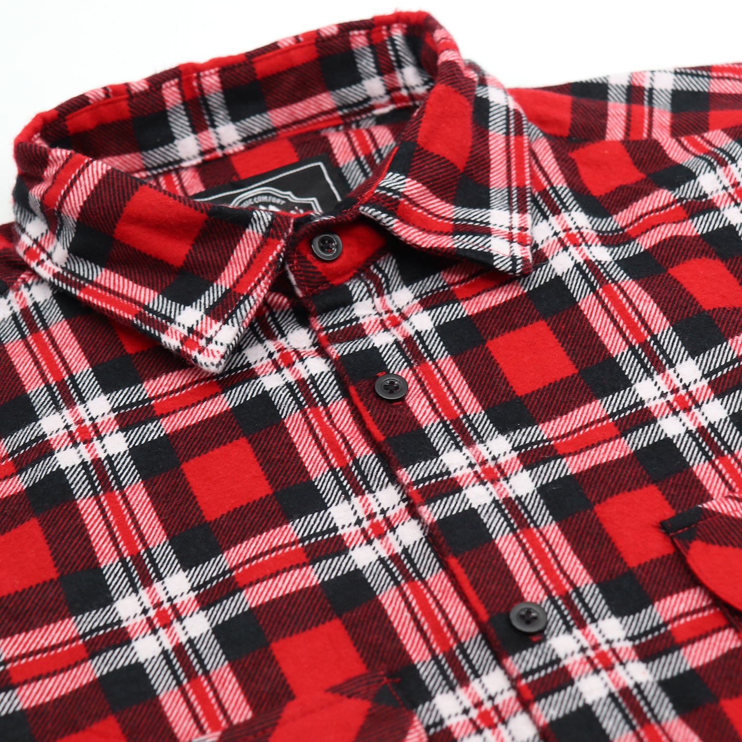 Men's 100% Cotton Flannelette Shirt Long Sleeve Plaid Check Flannel w Pockets, Crimson Knight Plaid, 2XL - Image 4
