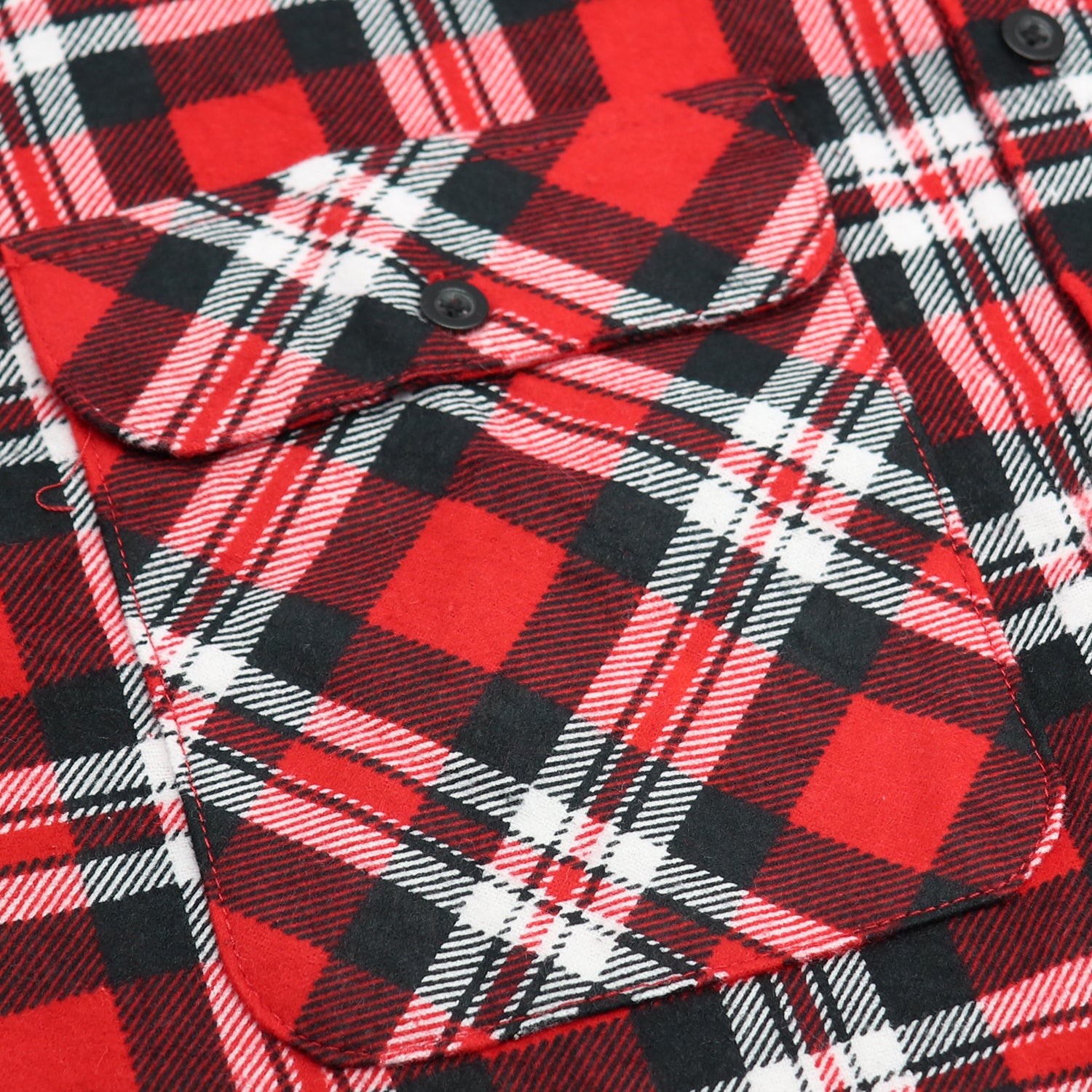 Men's 100% Cotton Flannelette Shirt Long Sleeve Plaid Check Flannel w Pockets, Crimson Knight Plaid, 2XL - Image 5