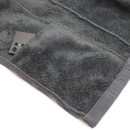 Mens Thick Zip Up Jumper w Sherpa Fur Lined Sweatshirt Winter Unisex Jacket Coat, Black, S - Image 2