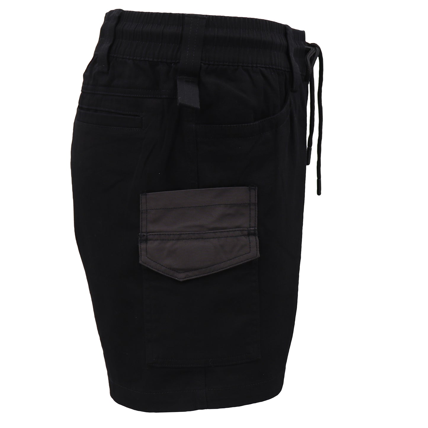 Mens Cargo Cotton Work Shorts 10 Pockets Tradies Utility Pants Workwear Trousers, Black, 28 - Image 3