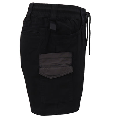 Mens Cargo Cotton Work Shorts 10 Pockets Tradies Utility Pants Workwear Trousers, Black, 30 - Image 3