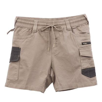 Mens Cargo Cotton Work Shorts 10 Pockets Tradies Utility Pants Workwear Trousers, Khaki, 40 - Image 3