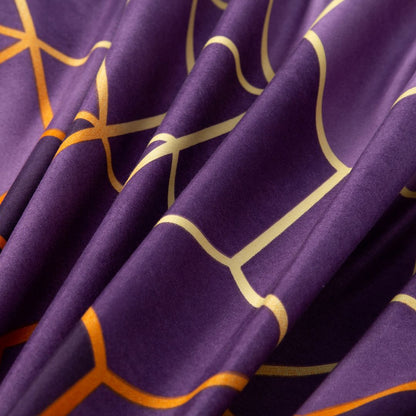 Erena Purple Quilt/Doona/Duvet Cover Set - King Size - Image 3