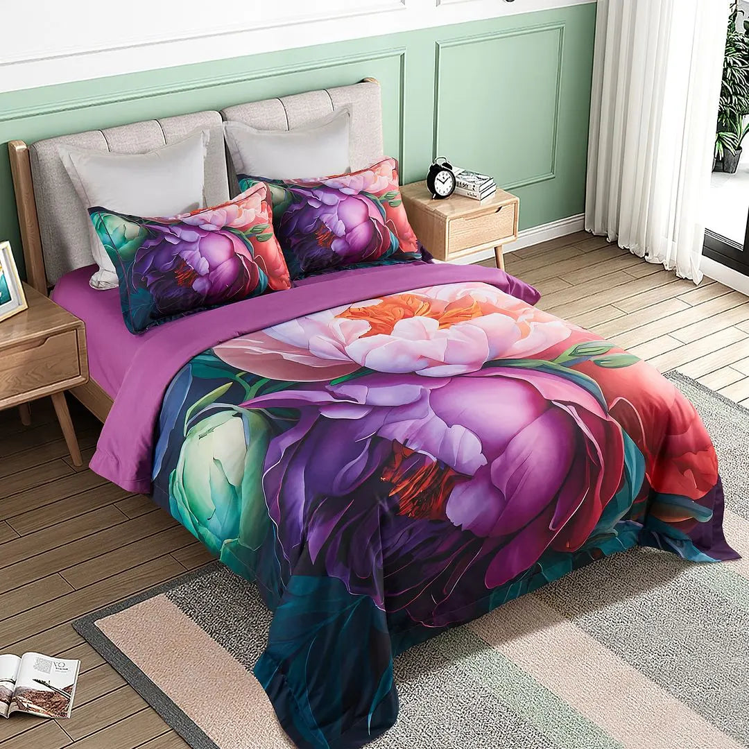 Kaie Floral Quilt Cover Set - Super King Size - Image 3