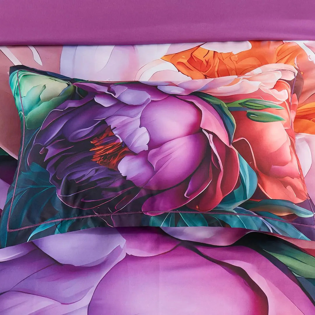 Kaie Floral Quilt Cover Set - Super King Size - Image 4