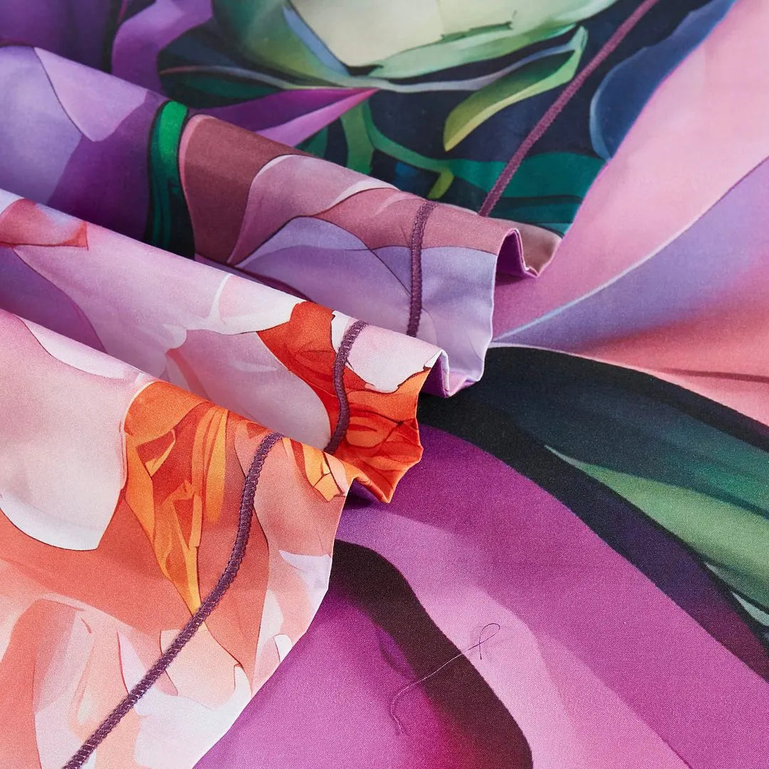 Kaie Floral Quilt Cover Set - Super King Size - Image 5