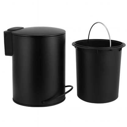 3L Soft Close Pedal Bin Black - Image 2