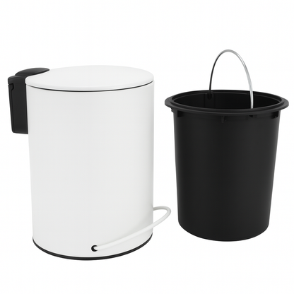 3L Soft Close Pedal Bin White - Image 4