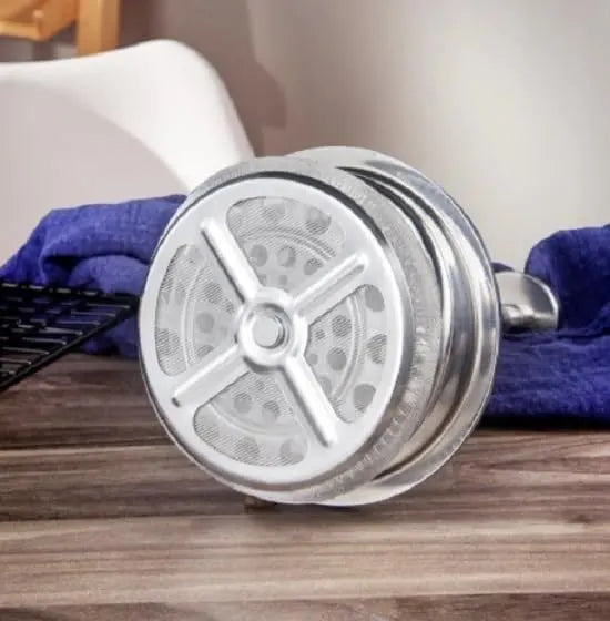 White French Press Coffee Maker 1000ml with Coffee Bean Can + Extra Filter Gift Set - Image 7