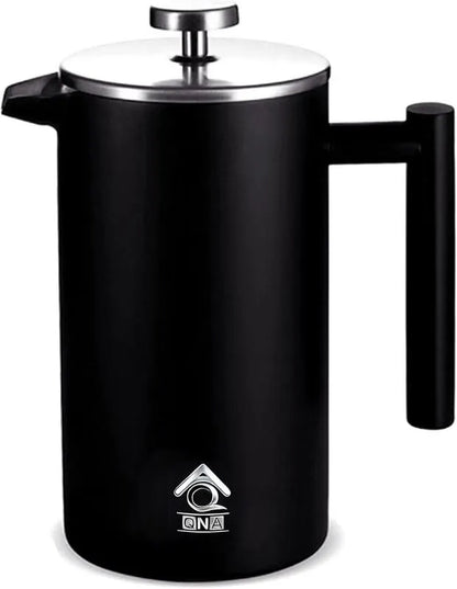 Black French Press Coffee Maker 350ml with Coffee Bean Can + Extra Filter Gift Set - Image 3
