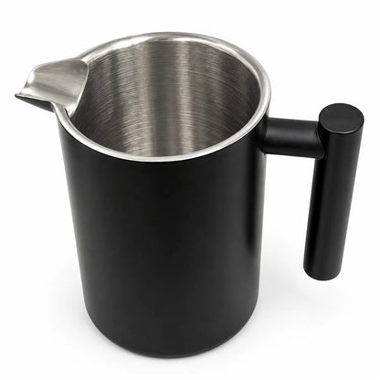 Black French Press Coffee Maker Plunger 1000ml - Image 2