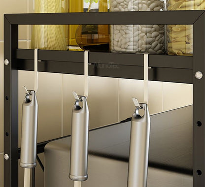 Adjustable Width & Height Microwave Shelf Black - Image 3
