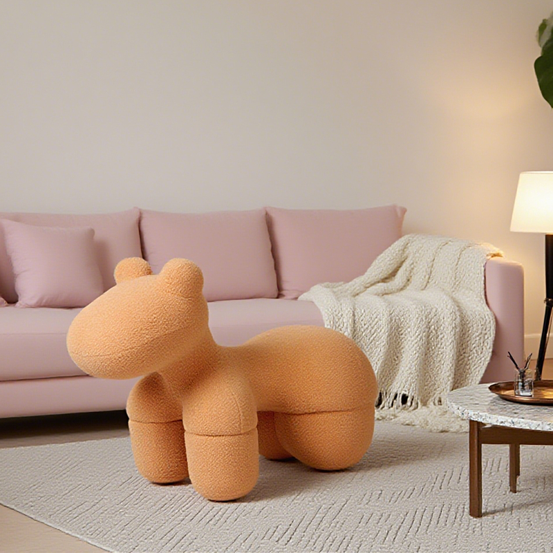 Lamb Stool Chair Brown - Image 4