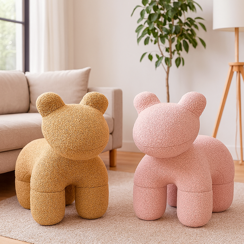 Lamb Stool Chair Brown - Image 8