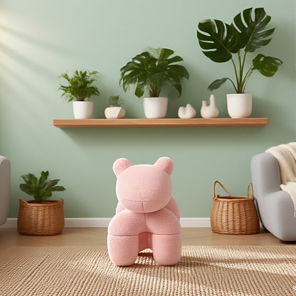Lamb Stool Chair Pink - Image 3