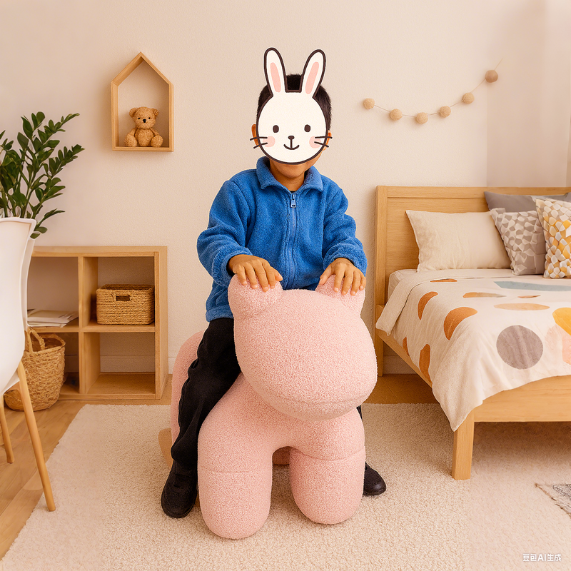 Lamb Stool Chair Pink - Image 7