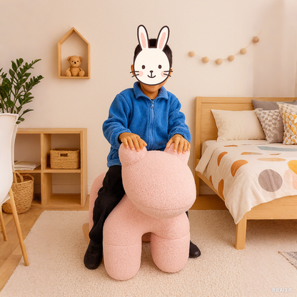 Lamb Stool Chair Pink - Image 7