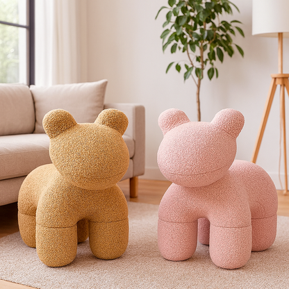 Lamb Stool Chair Pink - Image 8