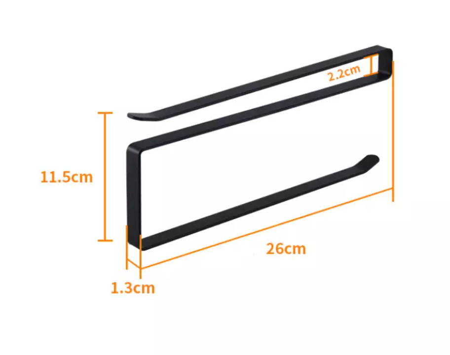 Paper Roll Holder Under Cabinet Black - Image 4