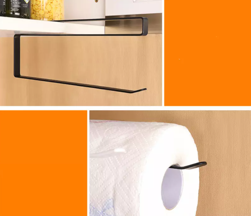 Paper Roll Holder Under Cabinet Black - Image 3