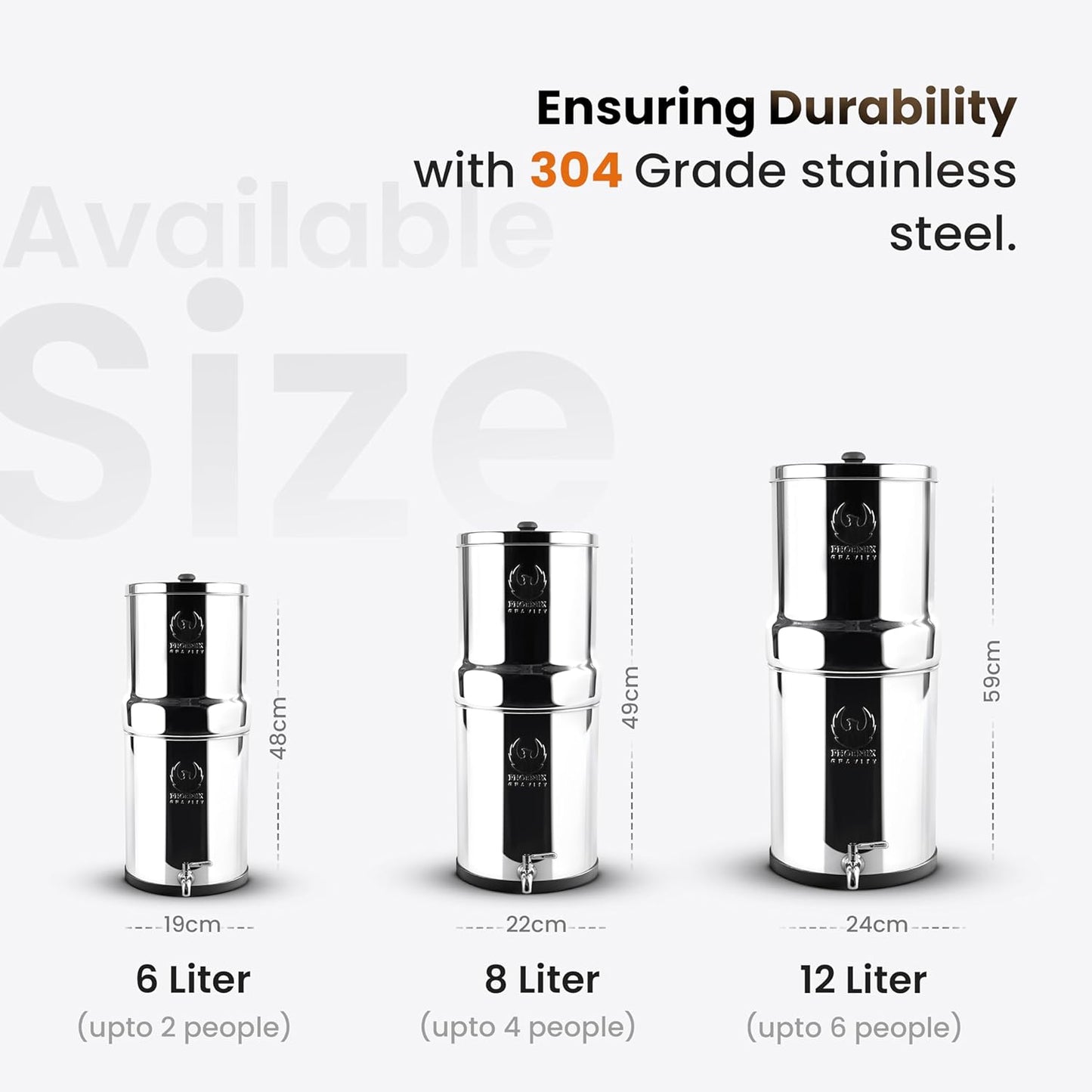Phoenix Stainless Steel 8L with Smart Carbon Filter - Image 2