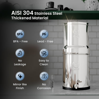 The Phoenix Gravity Water Filter Stainless Steel 304 -12L - Image 5