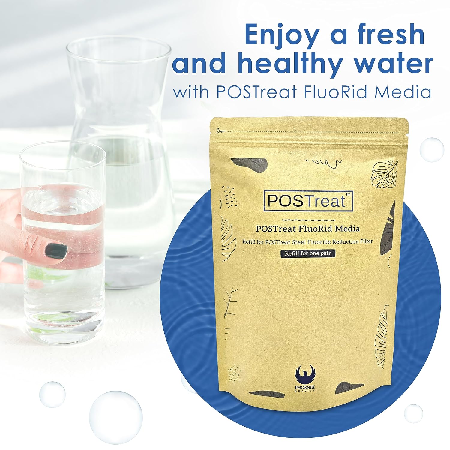 POSTreat FluoRid Media Refill -Fluoride Filter Media-Phoenix Gravity - Image 2