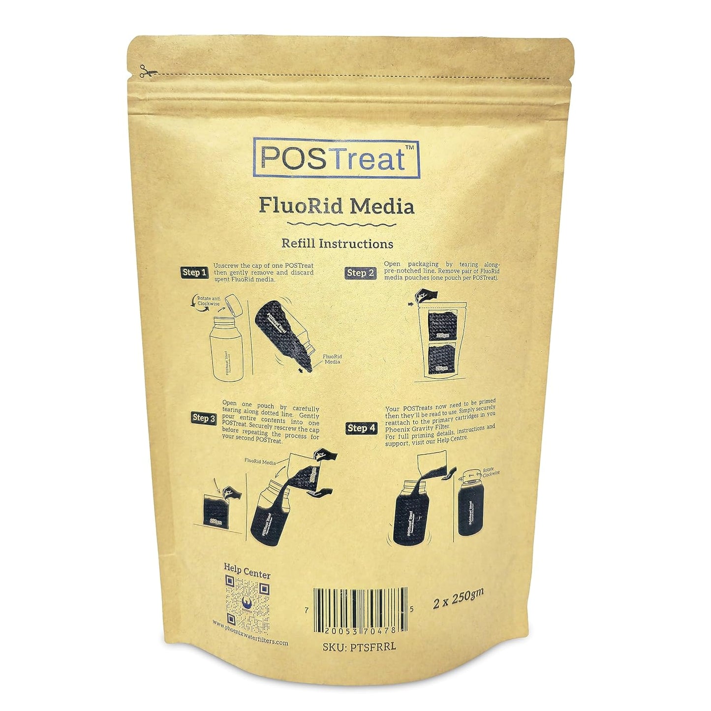 POSTreat FluoRid Media Refill -Fluoride Filter Media-Phoenix Gravity - Image 3