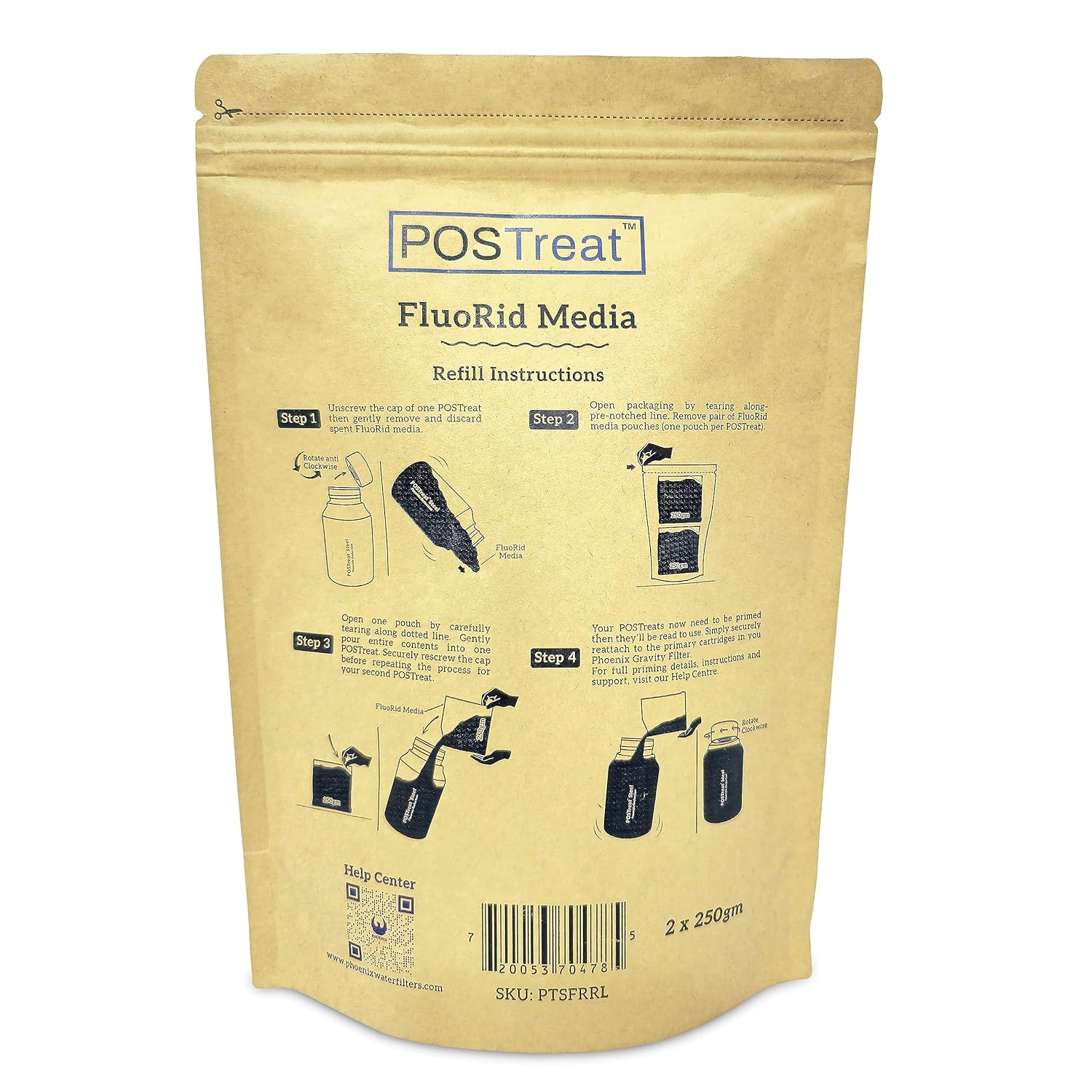 POSTreat FluoRid Media Refill -Fluoride Filter Media-Phoenix Gravity - Image 3