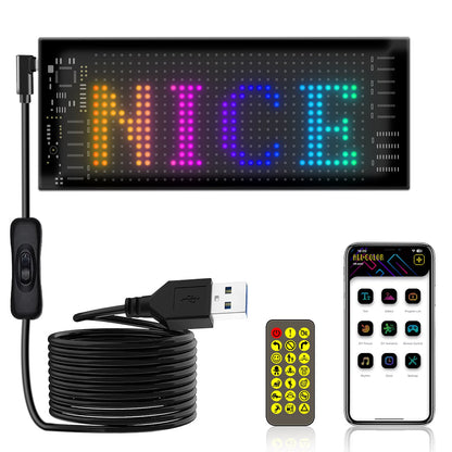 Programmable LED Matrix Panel Flexible Screen IP65 with APP Control 70*173mm - Image 2