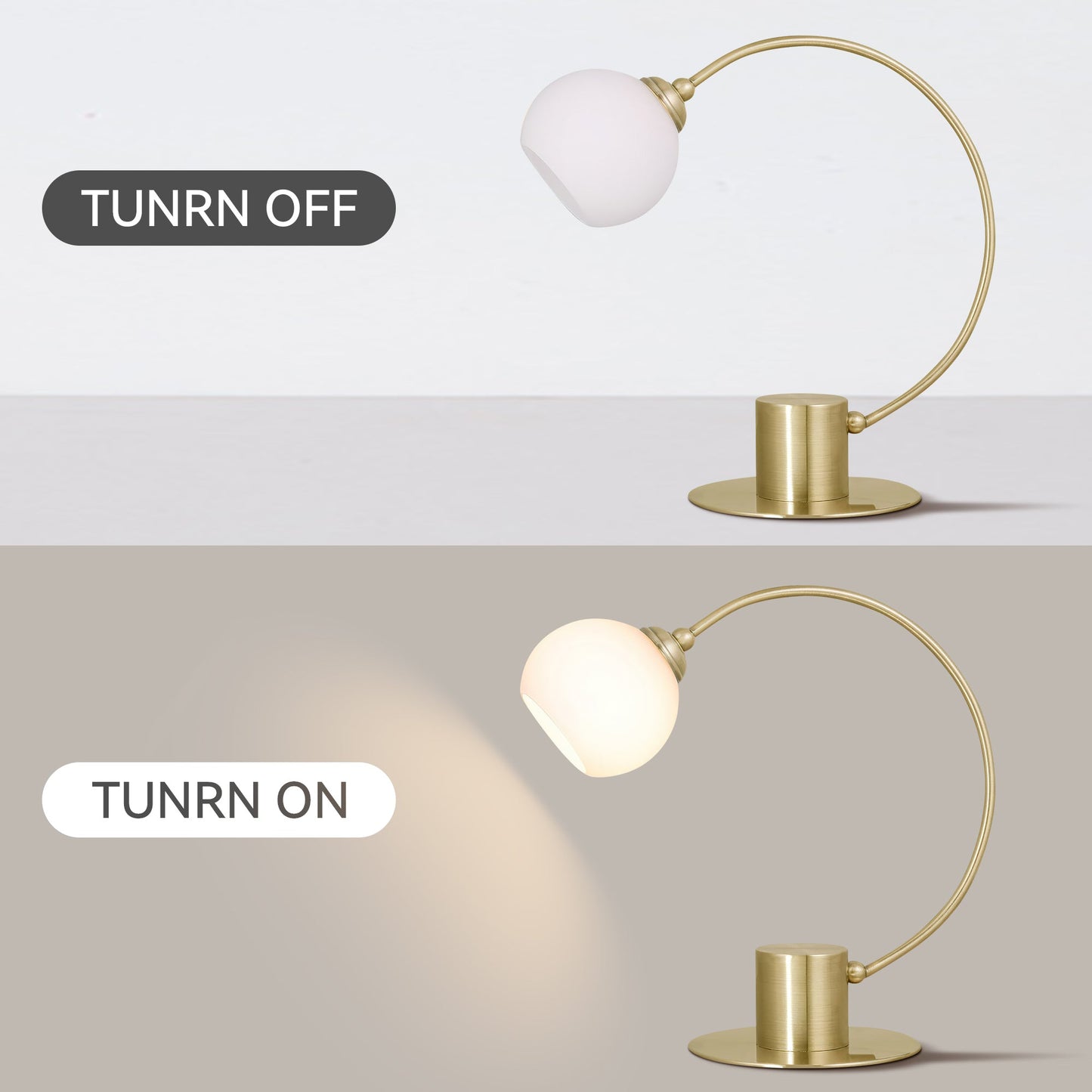 Penelope Touch Table Lamp - Antique Brass - Image 4