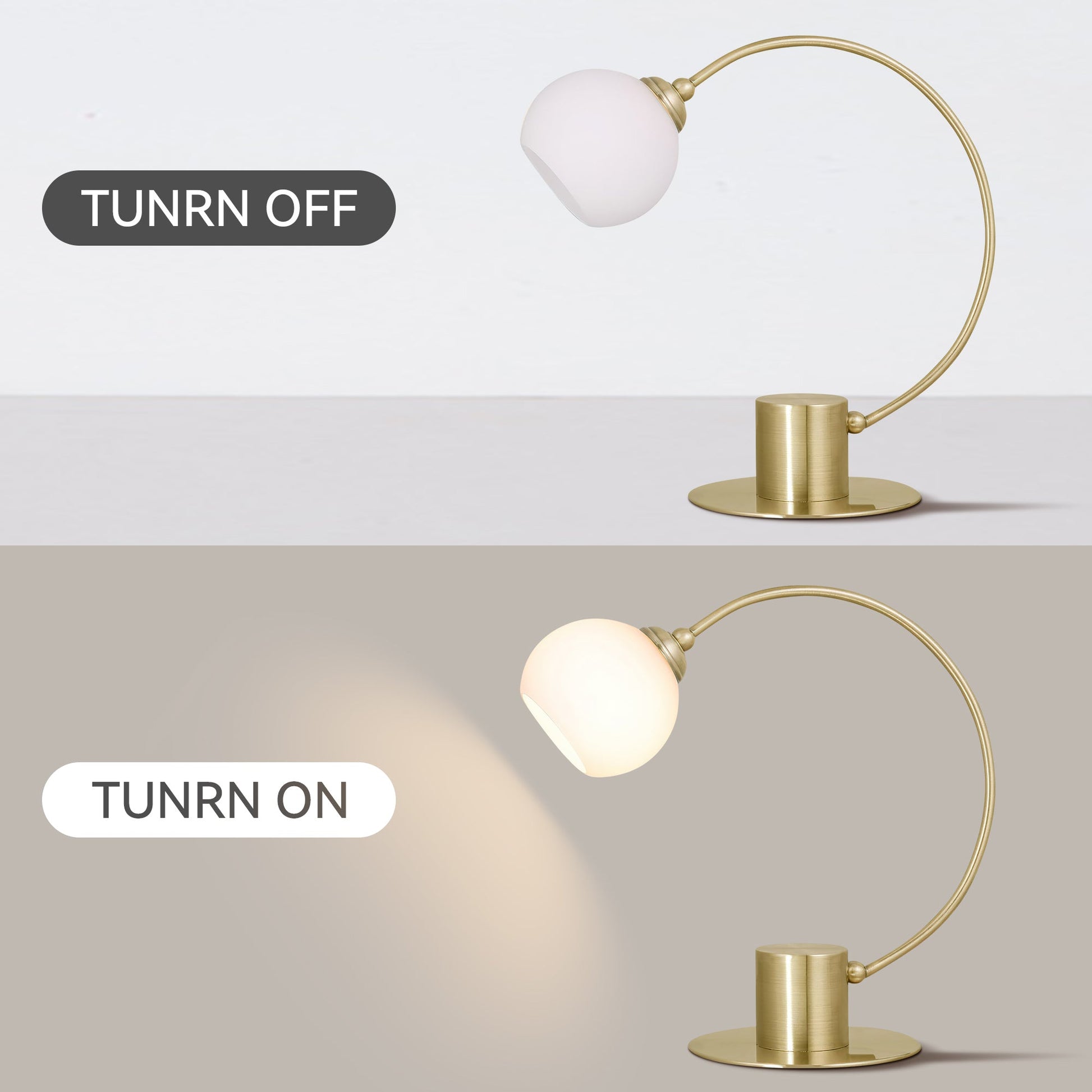 Penelope Touch Table Lamp - Antique Brass - Image 4