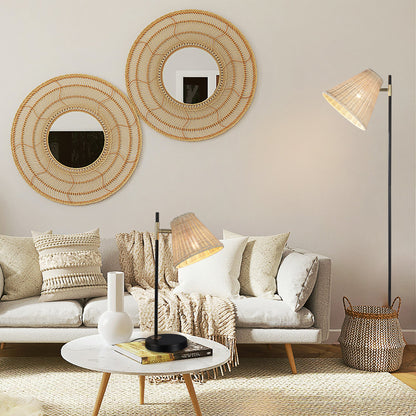 Yvette Rattan Table Lamp - Image 2