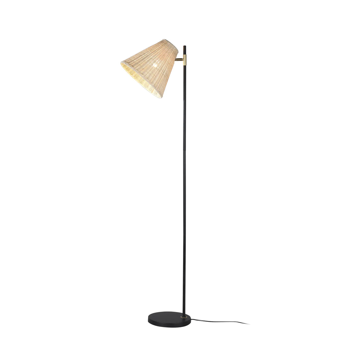 Yvette Rattan Floor Lamp - Image 3