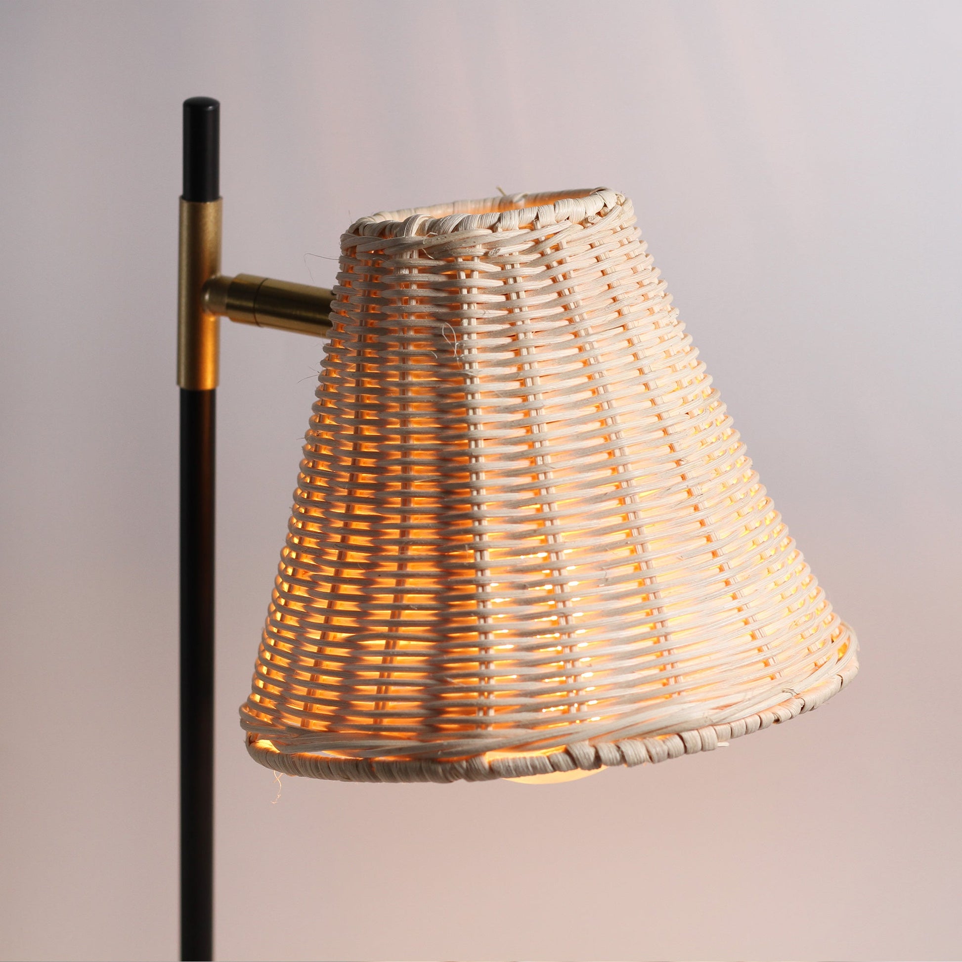 Yvette Rattan Floor Lamp - Image 6