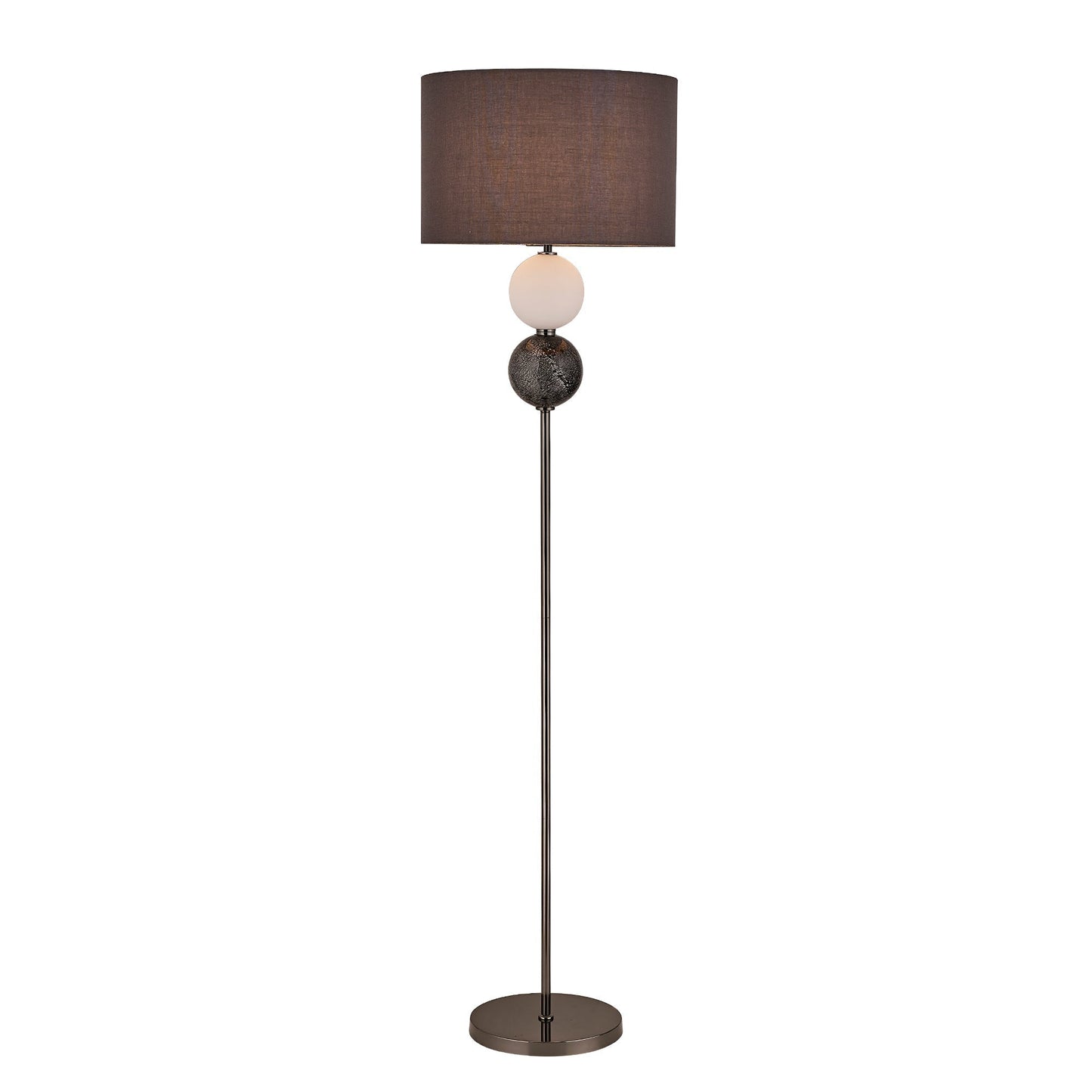 Murano Floor Lamp - Brass/Pewter - Image 3
