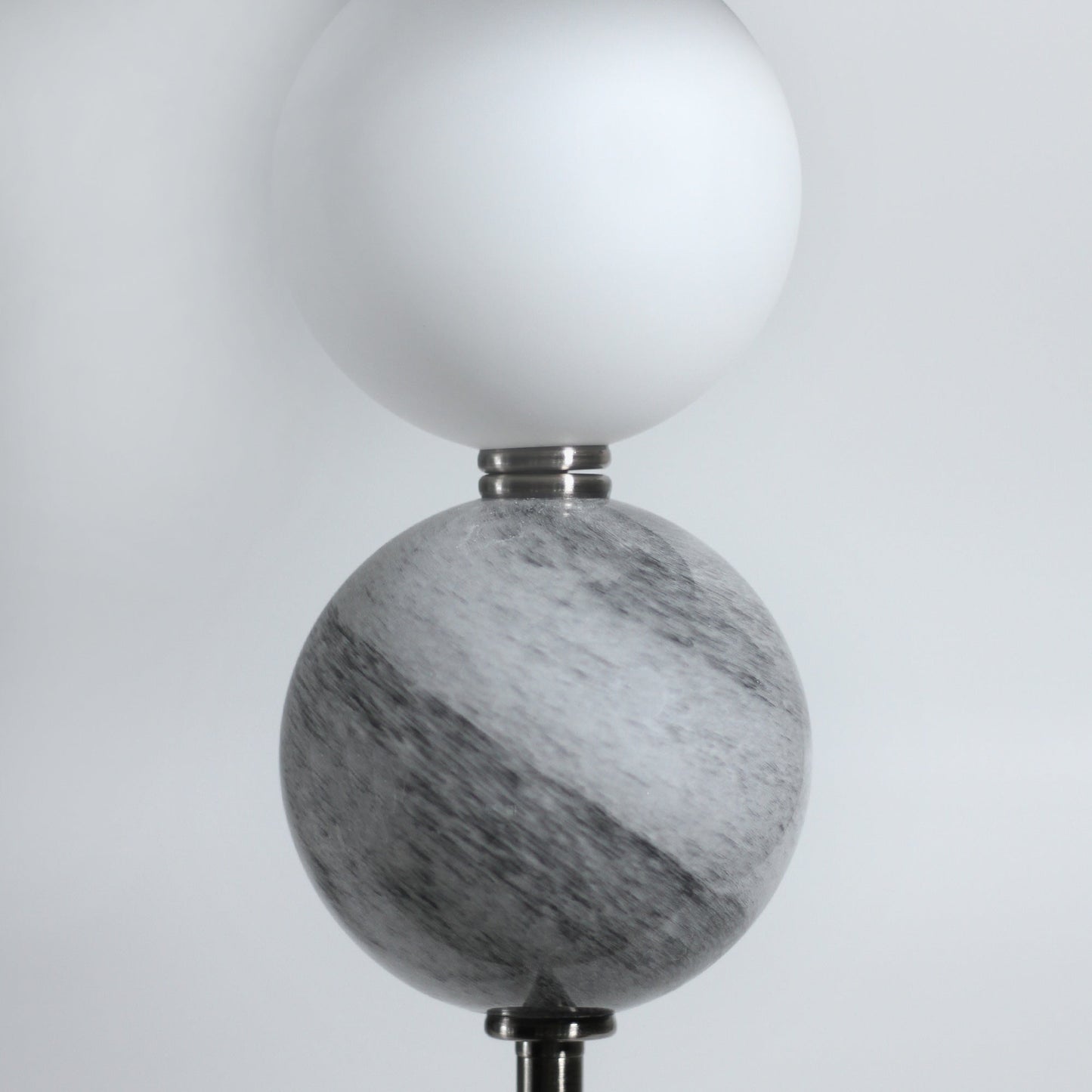 Murano Floor Lamp - Brass/Pewter - Image 6