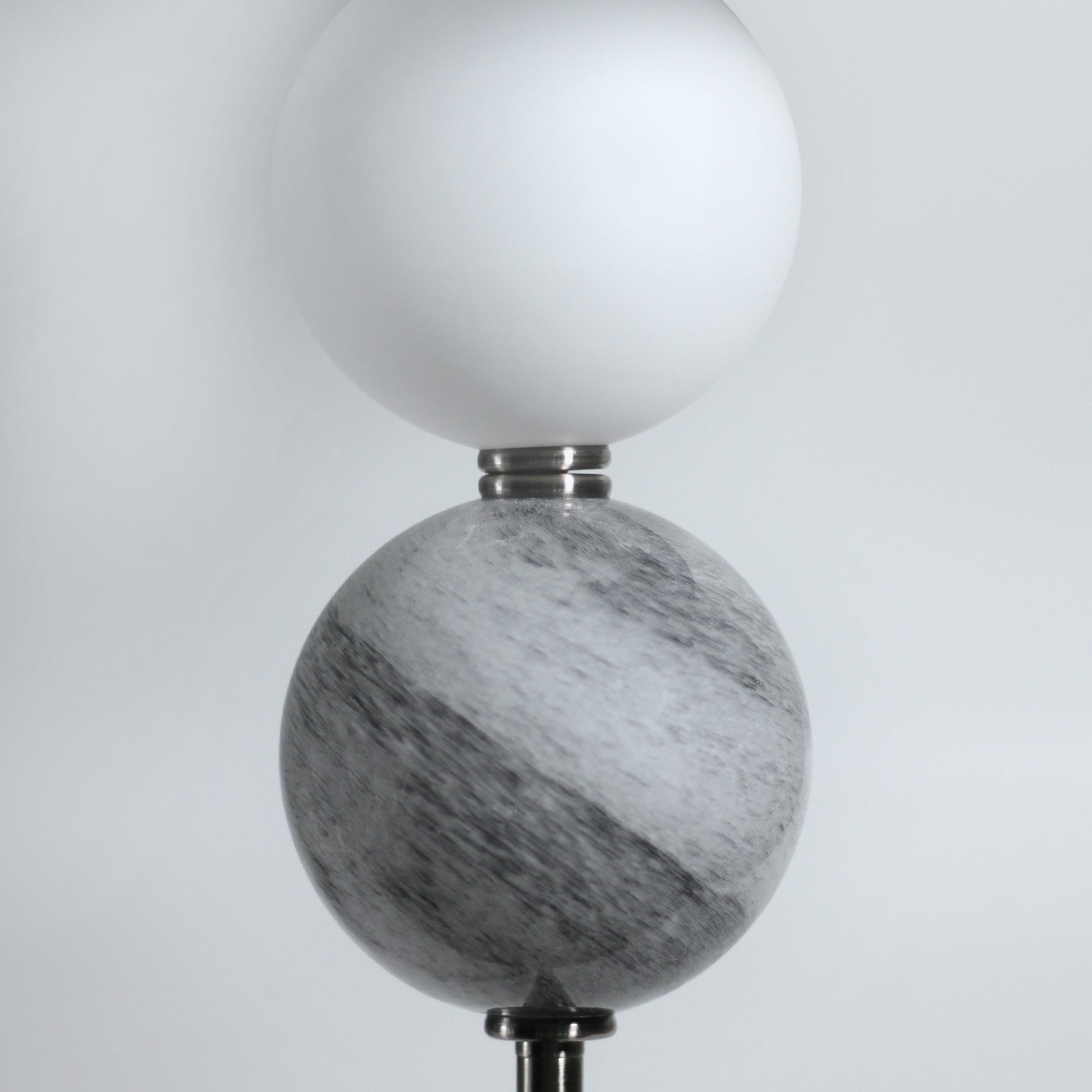 Murano Floor Lamp - Brass/Pewter - Image 6